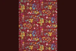 Tyg På Metervara*Josef Frank Textil Baranquilla Vinröd