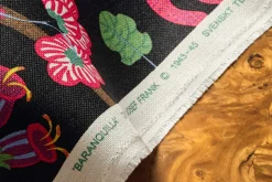 Tyg På Metervara*Josef Frank Textil Baranquilla Svart