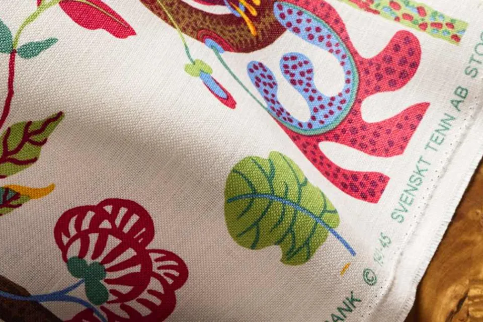 Tyg På Metervara*Josef Frank Textil Baranquilla Vit
