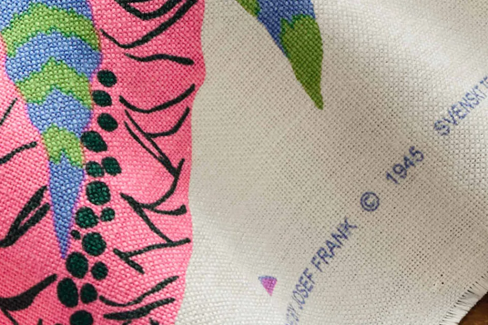Tyg På Metervara*Josef Frank Textil Hawai Vit