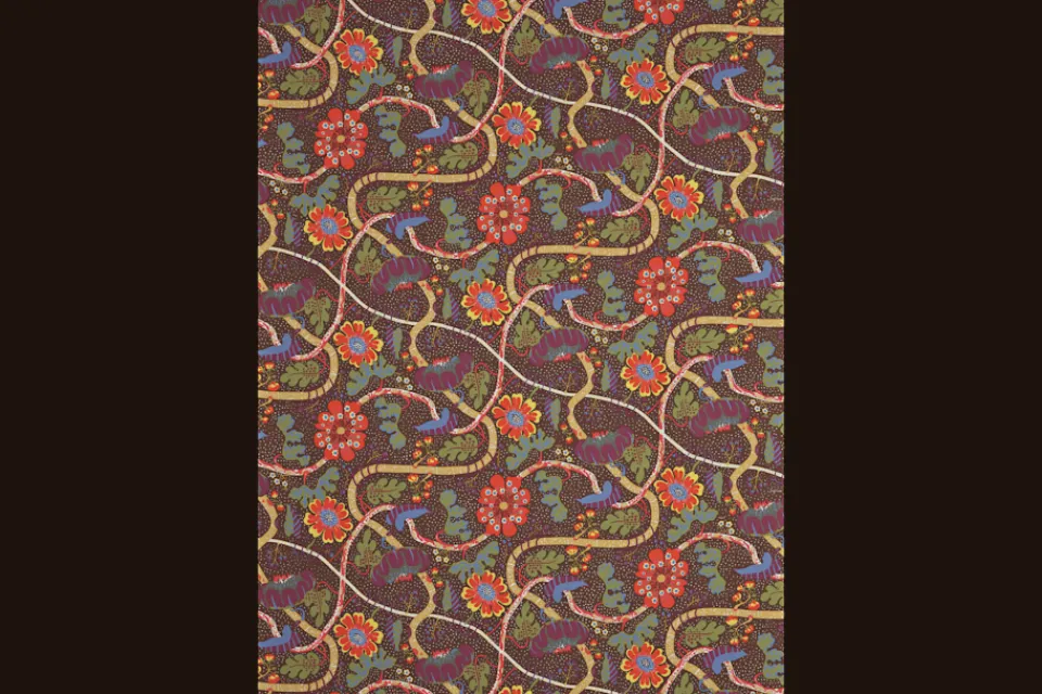 Tyg På Metervara*Josef Frank Textil Mirakel Brun
