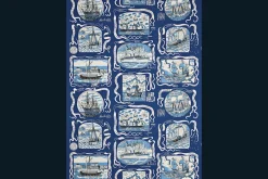 Tyg På Metervara*Josef Frank Textil Navigare Blå