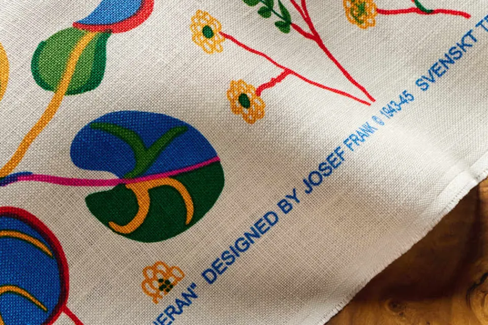 Tyg På Metervara*Josef Frank Textil Teheran Vit