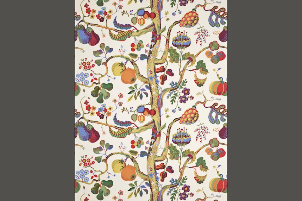 Tyg På Metervara*Josef Frank Textil Vegetable Tree Multi