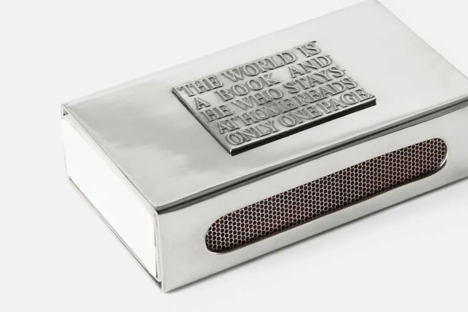 Ljus & Tillbehör|Dekorationsdetaljer*Svenskt Tenn Tändsticksask The World Is A Book