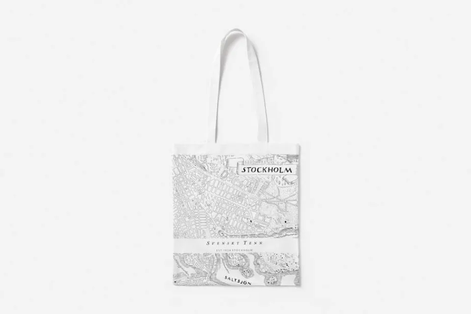 Väskor*Svenskt Tenn Tote Bag Stockholmskartan