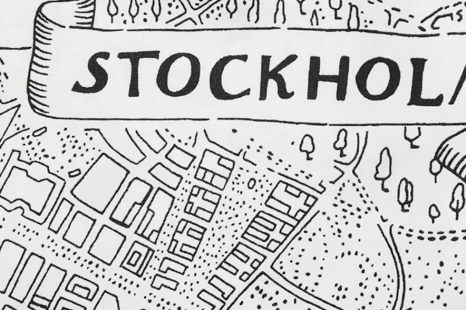 Väskor*Svenskt Tenn Tote Bag Stockholmskartan