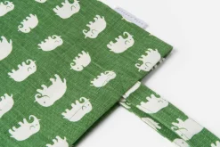 Väskor*Estrid Ericson/Svenskt Tenn Tygkasse Elefant Grön