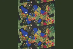 Tygprover|Tyg På Metervara*Josef Frank Tygprov Anakreon Svart