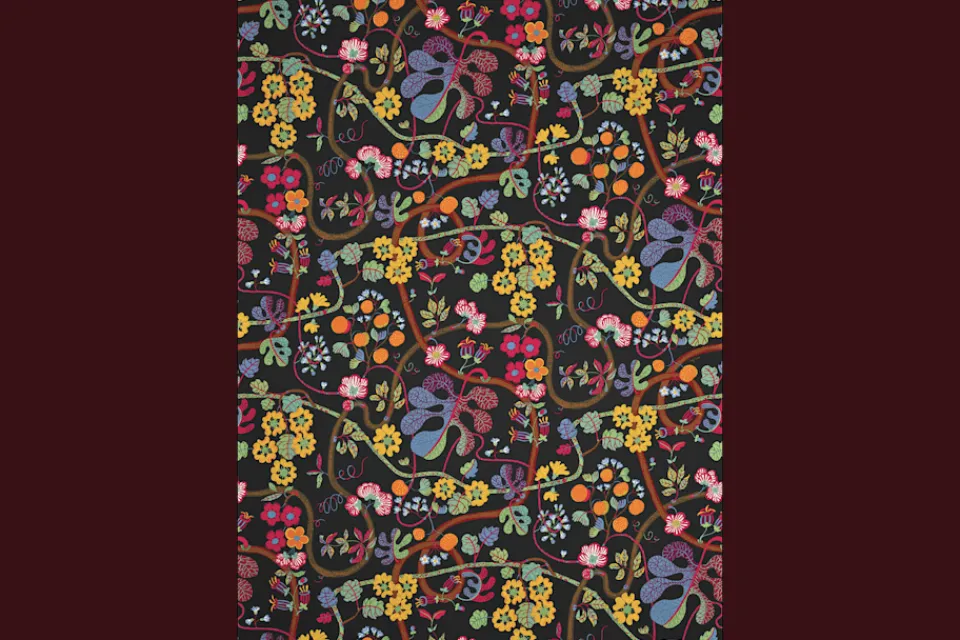 Tygprover*Josef Frank Tygprov Baranquilla Svart
