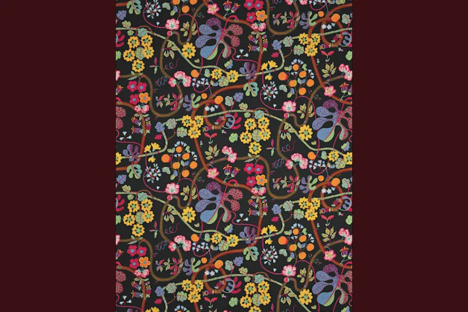 Tygprover*Josef Frank Tygprov Baranquilla Svart