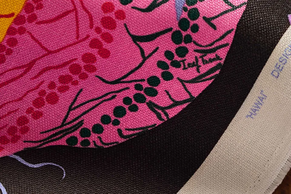 Tygprover|Tyg På Metervara*Josef Frank Tygprov Hawai Brun