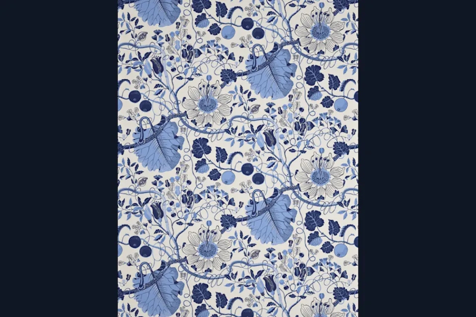 Tygprover|Tyg På Metervara*Josef Frank Tygprov La Plata |Blå