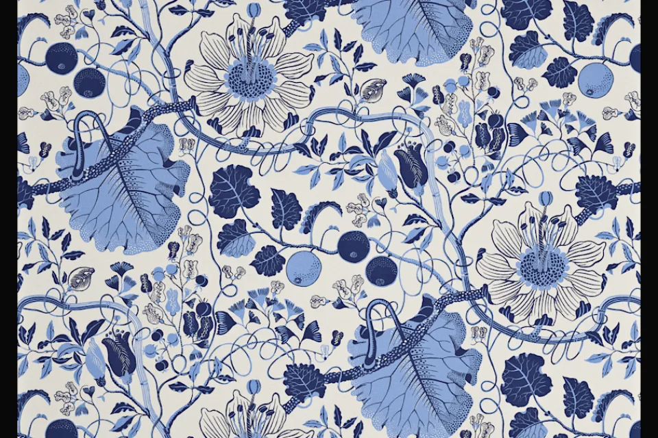 Tygprover*Josef Frank Tygprov La Plata Blå