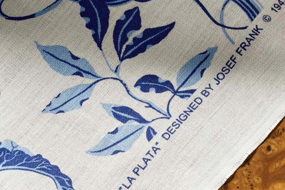 Tygprover*Josef Frank Tygprov La Plata Blå