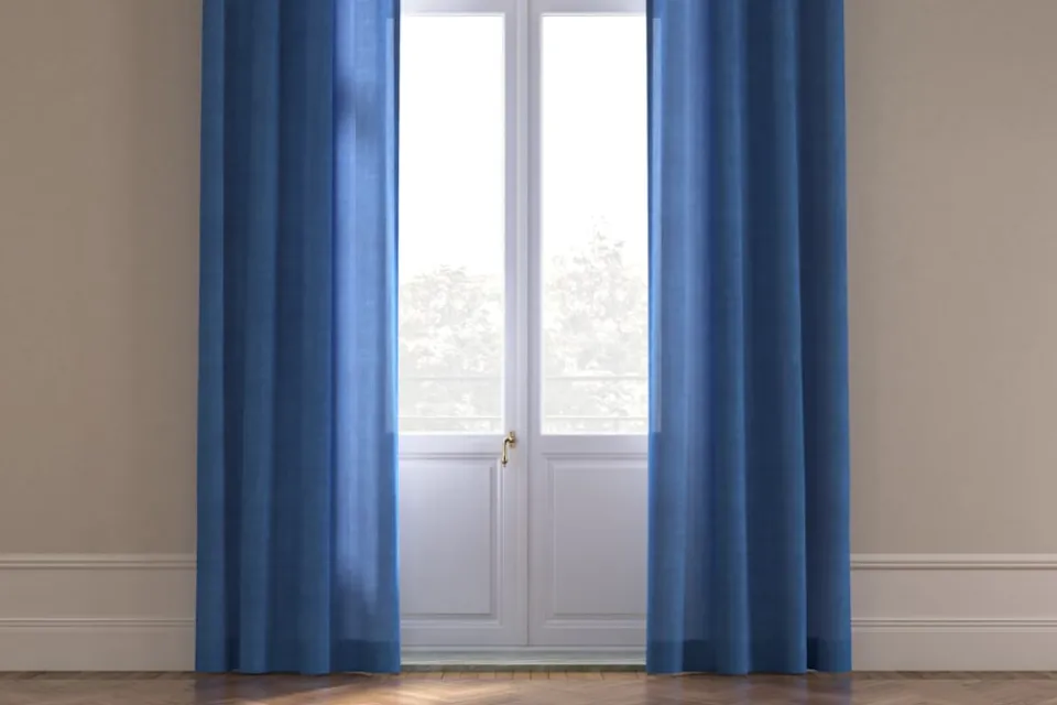 Tygprover|Tyg På Metervara*Svenskt Tenn Tygprov Lin Påfågelblå