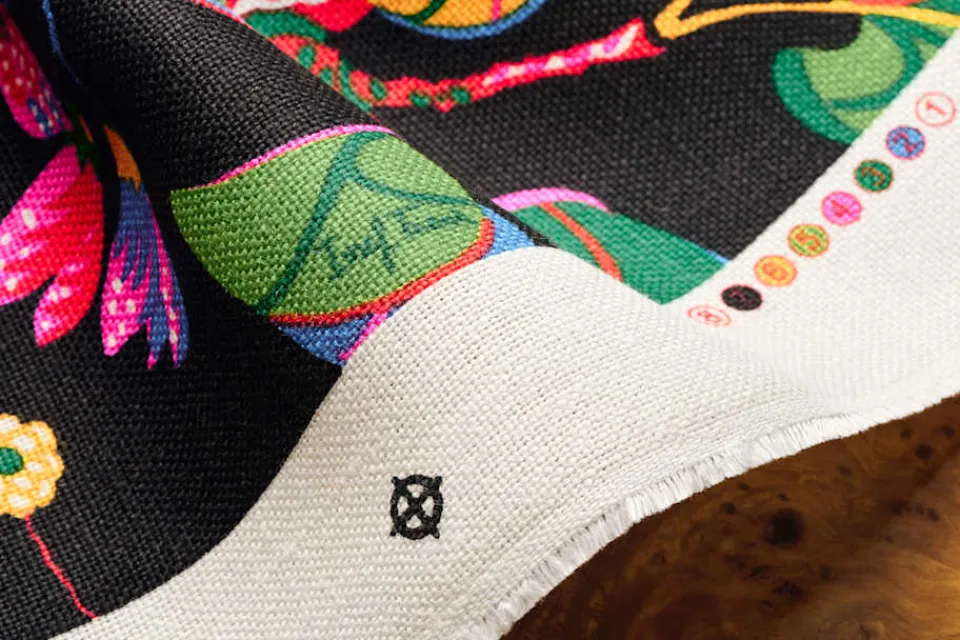 Tygprover*Josef Frank Tygprov Teheran Svart