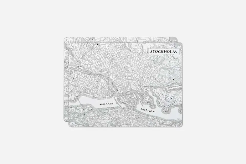 Underlägg & Tabletter*Josef Frank/Svenskt Tenn Underlägg Stockholmskartan