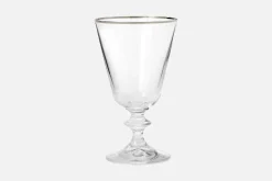 Glas & Koppar*Svenskt Tenn Vinglas Silverkant